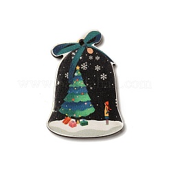 Большие подвески из дерева с односторонним принтом&nbsp;LS-WOOD-H102-02A