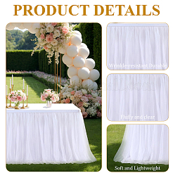 Юбка для стола из полиэстера&nbsp;AJEW-WH20019-110B