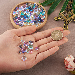 100шт 10 цвета прозрачные стеклянные бусины GGLA-TA0002-03