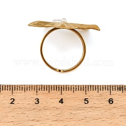 Offene Manschettenringe aus Edelstahl 304 für Damen&nbsp;SA-CBAF040-03G