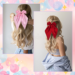 5 шт. 5-х цветные заколки-банты из полиэстера&nbsp;PHAR-SP0001-18A