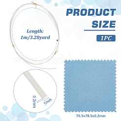 1 шт. плоская проволока из 925 серебряных прутьев STER-BC0002-25C