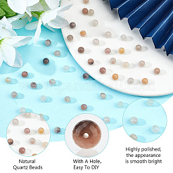 2 нити нити бусин из натурального кварца G-GO0001-31