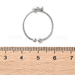 Bagues de manchette en acier inoxydable 304 pour femmes&nbsp;RJEW-B118-01P