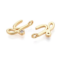 Латунные микро проложить кубического циркония подвески&nbsp;KK-N263-97G-Y