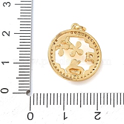 Messing Strass Anhänger&nbsp;RB-CBA2C2D-01G