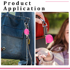 Porte-clés en plastique&nbsp;KEYC-PH01600-01