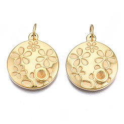 Pendentifs en acier inoxydable chirurgical 316 avec monture en strass&nbsp;STAS-N097-040