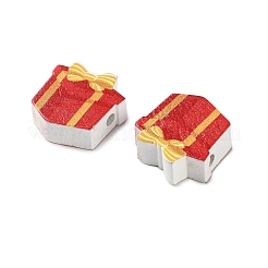 Рождественские тематические деревянные бусины схима WOOD-F018-04