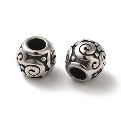 Европейские бусины из нержавеющей стали 304 STAS-H440-74AS-01