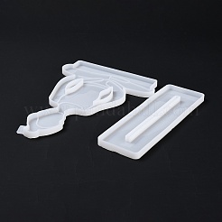 Силиконовые Молды для статуй для йоги своими руками&nbsp;DIY-G046-13