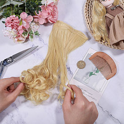 Pp Puppenperücke langes lockiges Haar&nbsp;DIY-WH0591-249B-12