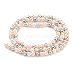 Fili di perle di conchiglie galvanizzate&nbsp;SHEL-F008-03A-04