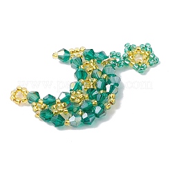 Подвеска из искусственного австрийского хрусталя с 5301 стеклом и круглыми бусинами тохо&nbsp;PALLOY-MZ00179-03