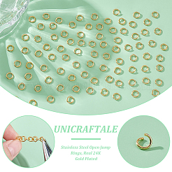 250 шт. Открытые соединительные кольца из нержавеющей стали 304 STAS-UN0058-56G-06