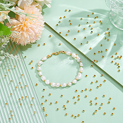 1000шт латунные обжимные бусины&nbsp;KK-UN0005-28G