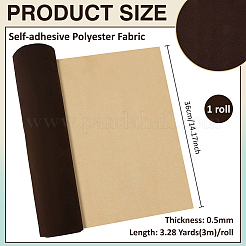Tissu polyester autocollant&nbsp;DIY-WH0671-233B