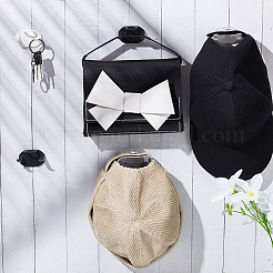 18шт. 3-х цветная пластиковая вешалка для шляп на стену AJEW-BC0006-45