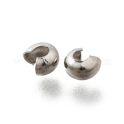 Крышки для обжимных бусин из нержавеющей стали 304 STAS-P239-34P-03