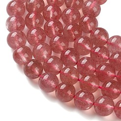 Природного кварца клубники нитей бисера&nbsp;G-C268-B04-02