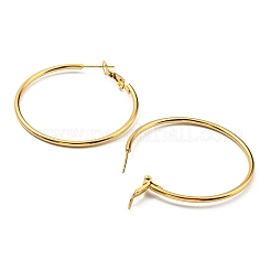 Ионное покрытие (ip) 316 хирургическая нержавеющая сталь серьги-кольца для женщин EJEW-C053-08A-G