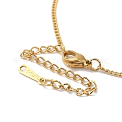 Ожерелье с подвеской из нержавеющей стали с самородками NJEW-D054-04G