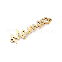 Charms de conector de acero inoxidable para el día de la madre 201&nbsp;STAS-F316-38G