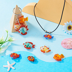 5 pièces 5 couleurs pendentifs au chalumeau faits à la main&nbsp;LAMP-TA0002-67A
