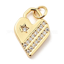 Латунные микро проложить кубического циркония подвески KK-E015-17G