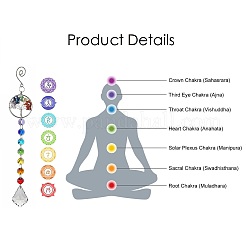 Хрустальная люстра призмы&nbsp;LS-AJEW-WH0021-50A