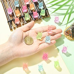 60個 6色 光るカンガルー ミニチュアオーナメント  マイクロランドスケープホームドールハウスアクセサリー  小道具の装飾のふりをする  暗闇で光る  ミックスカラー  15x18x24mm  10個/カラー&nbsp;DJEW-CJZ0001-003