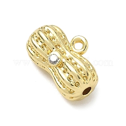 Латунные микропаве прозрачные подвески с фианитом&nbsp;KK-I476-03G