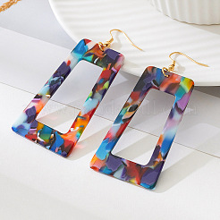 Прямоугольные серьги-подвески из железного сплава&nbsp;FS-WG484F5-01