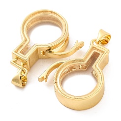 Стойки обшивки латунь медальона подвески KK-F874-01G-17