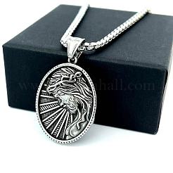 Греческая мифология нержавеющая сталь мода мужская подвеска Иисус панк хип-хоп ожерелья для мужчин IR9801