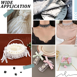 25 м нейлоновой эластичной плиссированной кружевной отделки&nbsp;OCOR-CY0001-13D