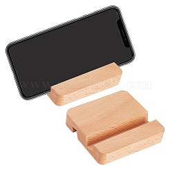 Supports de téléphone portable en bois de hêtre&nbsp;AJEW-NB0003-89B
