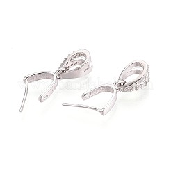 925 щепотка для колки льда из стерлингового серебра с микропаве из кубического циркония STER-N016-57P