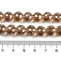 Прозрачные стеклянные бусины гальваническим пряди&nbsp;EGLA-N002-31-H11