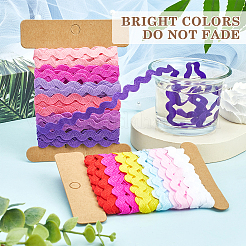 4 карточка 2 стиля полиэстеровая волнистая бахрома отделочная лента DIY-GF0009-48F