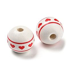 Печатные деревянные бусины WOOD-A022-01F