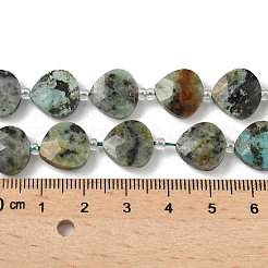 Бусы натуральная африканская бирюза (яшма) G-D316-A03