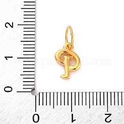 925 ciondolo a forma di lettera in argento sterling con anelli di congiunzione&nbsp;LS-STER-R008-01G-P