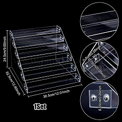 6-уровневые пластиковые подставки для скрапбукинга с клейкой лентой&nbsp;ODIS-WH0086-105