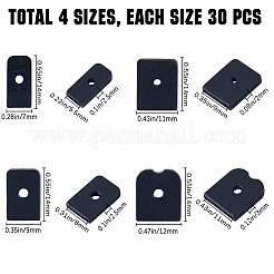 120 шт. 4 стильных колпачка из смолы для свадебного платья AJEW-GF0008-63