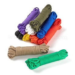 100m 10 Farben 7 Innenkerne Polyester- & Elasthan-Kordelseile&nbsp;RCP-LS0001-01B