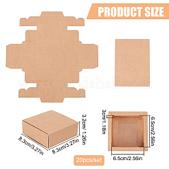 Boîte pliante en papier kraft&nbsp;CON-BC0004-32A-A