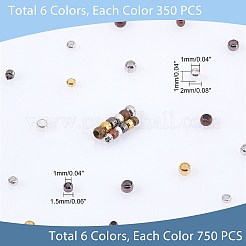 12 стильные латунные обжимные бусины rondelle KK-PH0003-97