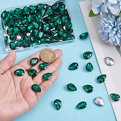 110 Stück spitz zulaufende Glas-Strass-Cabochons&nbsp;RGLA-HY0001-05B