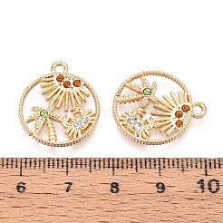 Подвески из сплава и страз PALLOY-T092-17G